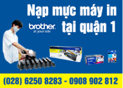 Nạp mực máy in Brother quận 1